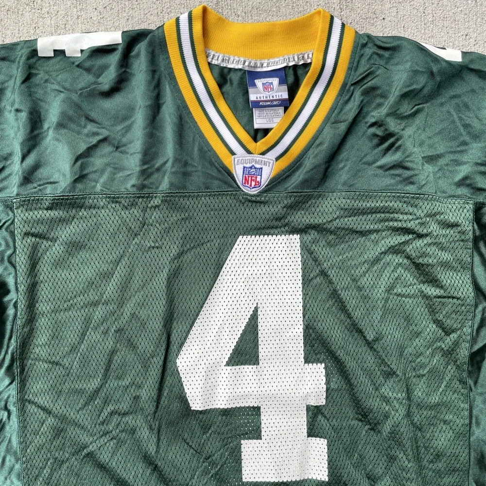 Reebok Brett Favre Green Bay Packers‎ NFL jersey Size Large